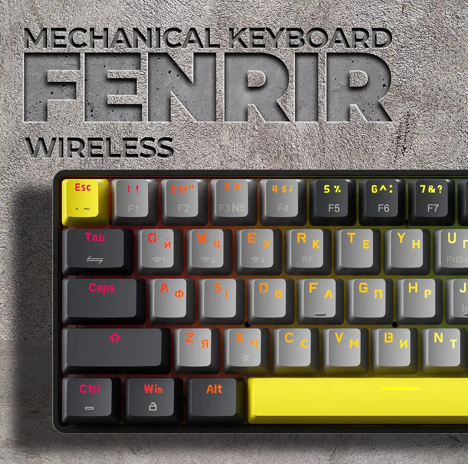 Механічна ігрова клавіатура GamePro GPMK-130G Pro Black Hot-Swap Outemu Red Switch RGB 2.4G/Bluetooth/USB - фото 5
