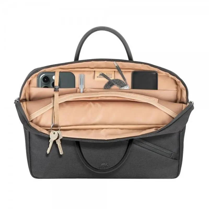 Сумка для ноутбука RivaCase 8124 Eco 15.6" Чорний - фото 8