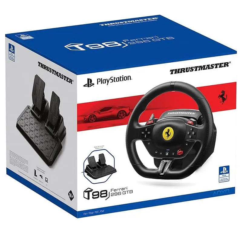 Кермо і педалі Thrustmaster T98-P FERRARI 296 GTB PC/PS4/PS5 - фото 13