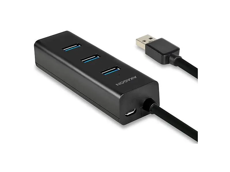 USB-хаб AXAGON HUE-S2BP Black - фото 5