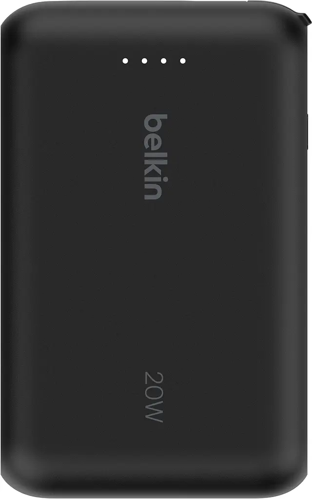 Belkin Акумулятор портативний літій-іонний Power Bank 10000мА·год, 20Вт, з інтегрованим кабелем USB-C, чорний - фото 9
