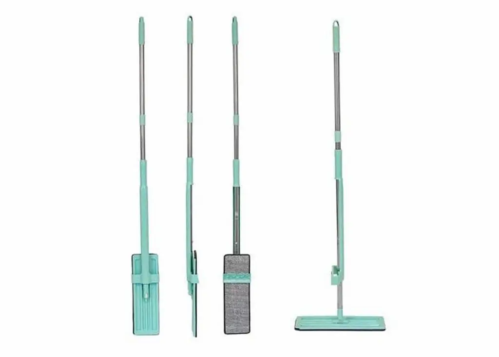 Швабра миюча Good Idea Spin Mop з віджимом 360 для миття підлог з мікрофіброю 120х35х11 см Бірюзовий - фото 2