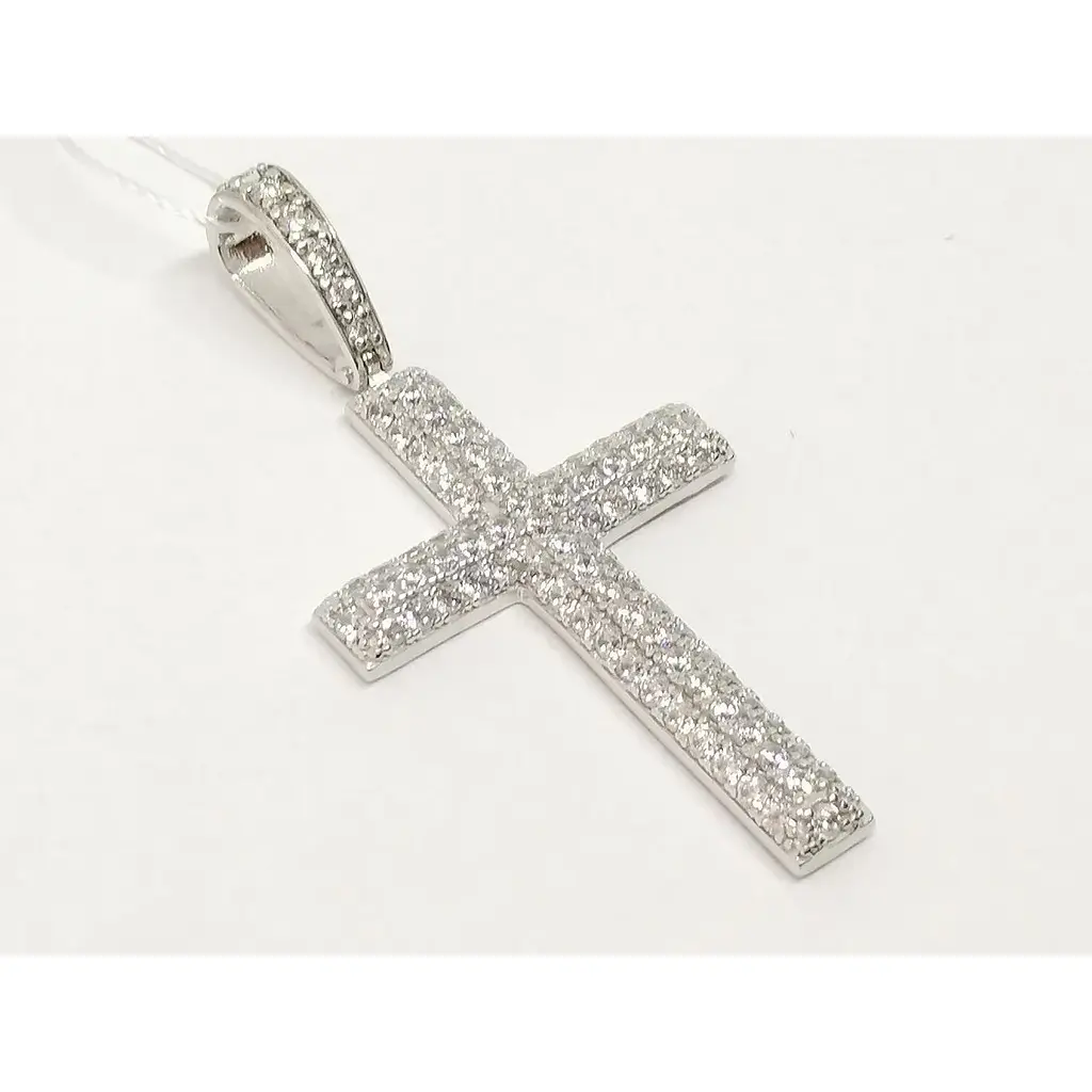 Золотий хрестик Імперія золота з фіанітами. КР048БИ - фото 4