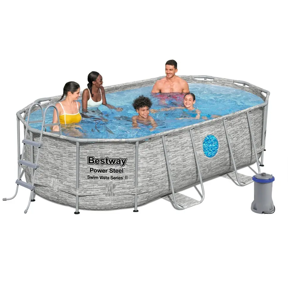 Басейн каркасний Bestway 56714K (427-250-100 см), 7250 л - фото 2