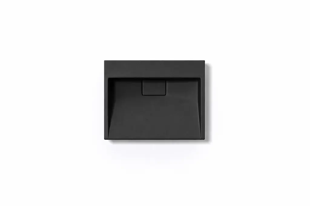 Умивальник VBI Este підвісний без отвору під змішувач 60x38 см black VBI-019908 - фото 3