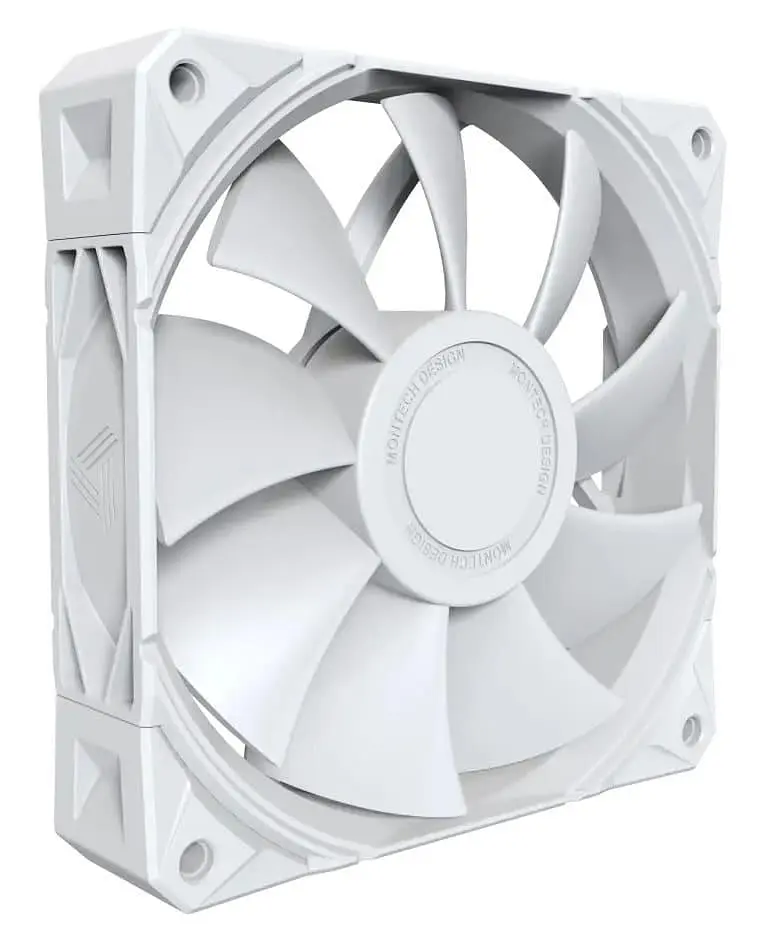 Комплект вентиляторів MONTECH E28 120MM PWM 3 in 1 White - фото 3