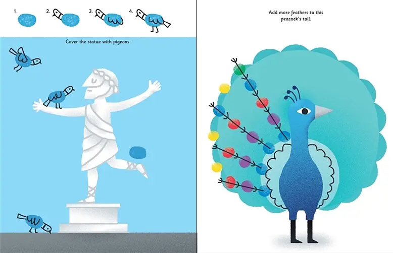 Розмальовка Fingerprint Activities Animals – Fiona Watt, англ. мова (9781474914338) - фото 2