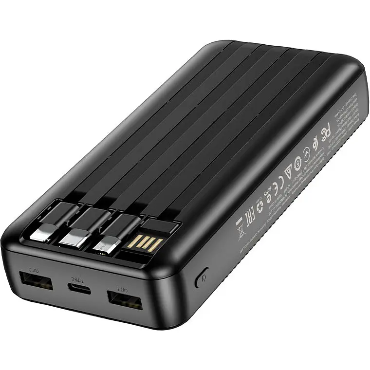Зовнішній акумулятор Borofone BJ20A 20000mAh 15W Black [109496] - фото 4