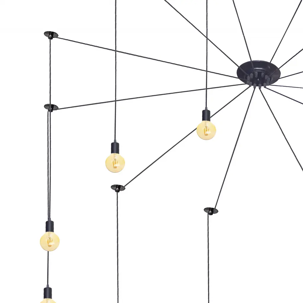 Люстра подвесная Brille паук Е27 60W BK (BL-790S/12) - фото 3