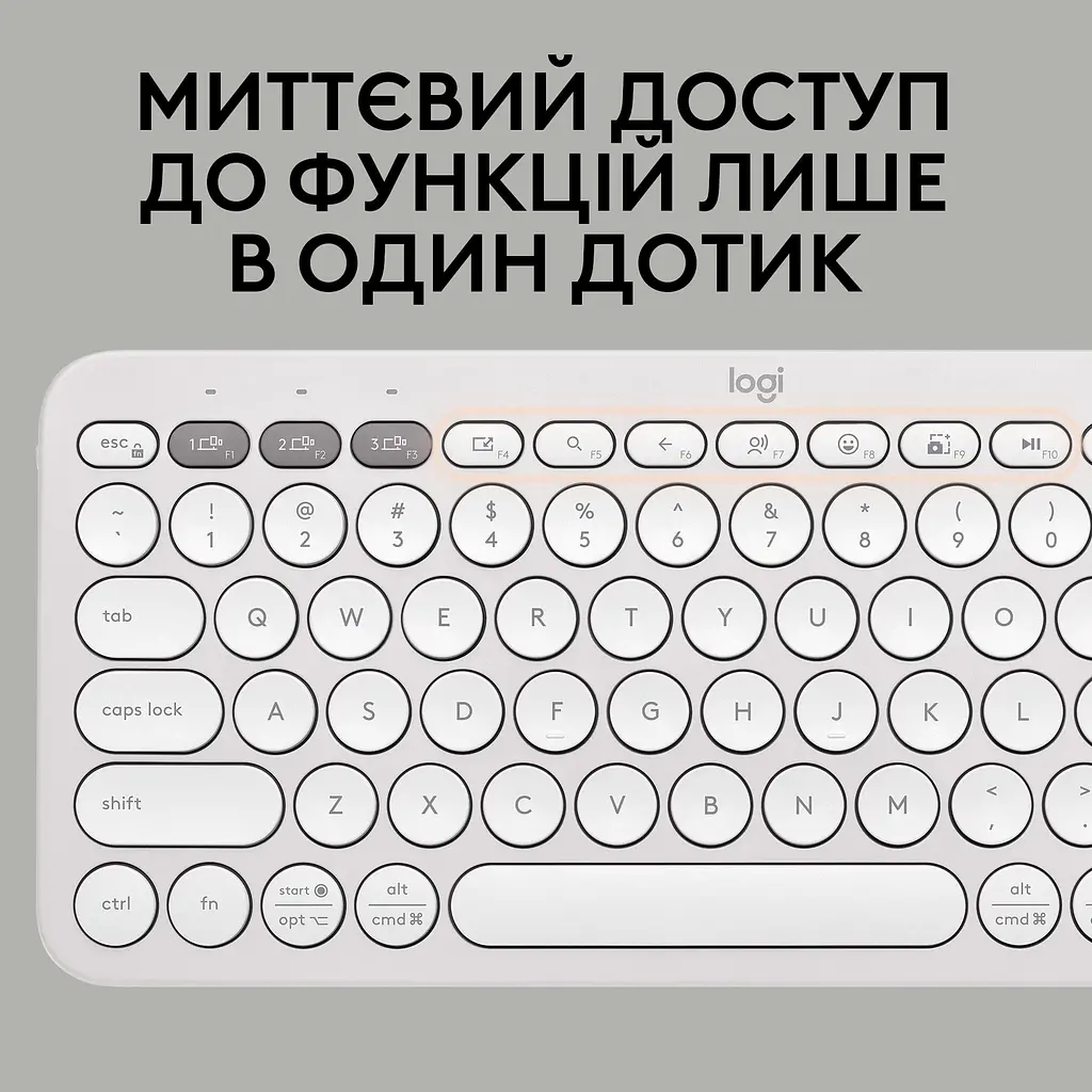 Комплект (клавіатура + миша) Logitech Pebble 2 Combo White (920-012240) UA [141509] - фото 10