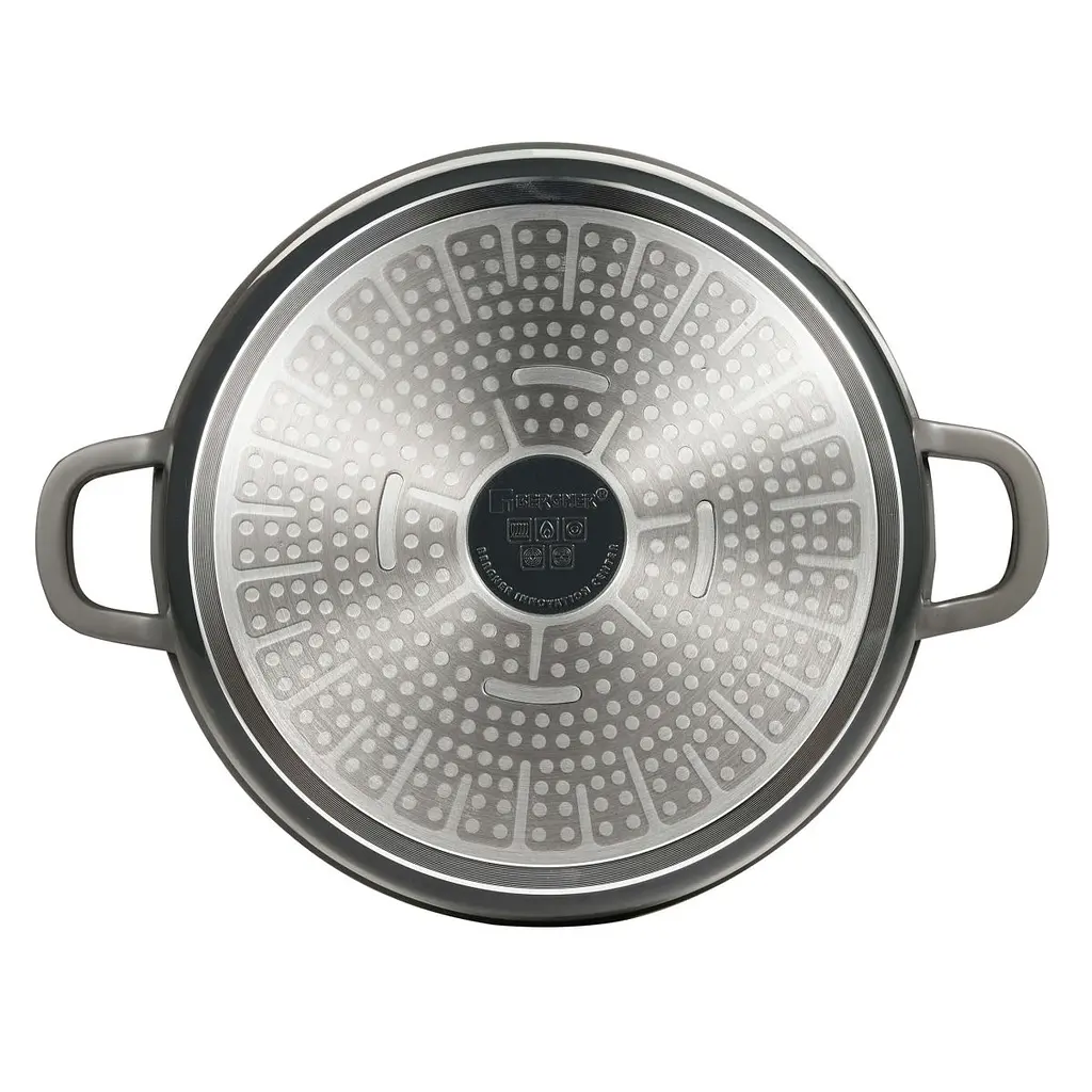 Каструля з кришкою Bergner Excalibur сіра 20 см 2,2 л (BG-36100-GY) - фото 2
