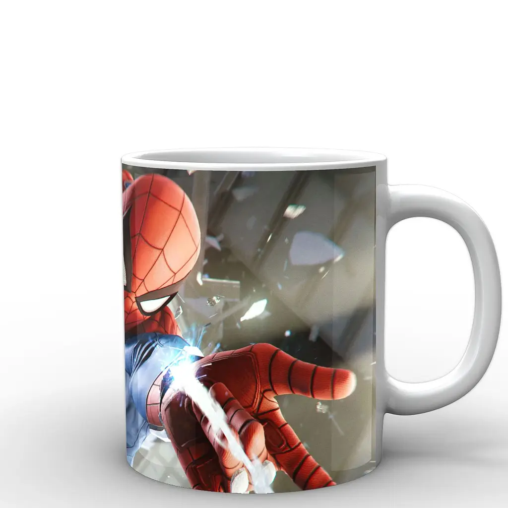 Кружка GeekLand Человек-Паук Spider-Man паутина SM.02.028 330 мл белая - фото 3