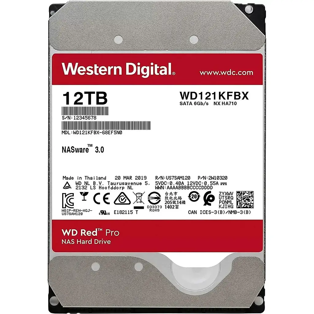 Жесткий диск 3.5" WD Red Pro 12TB SATA 256MB [WD121KFBX] [141209] - фото 3