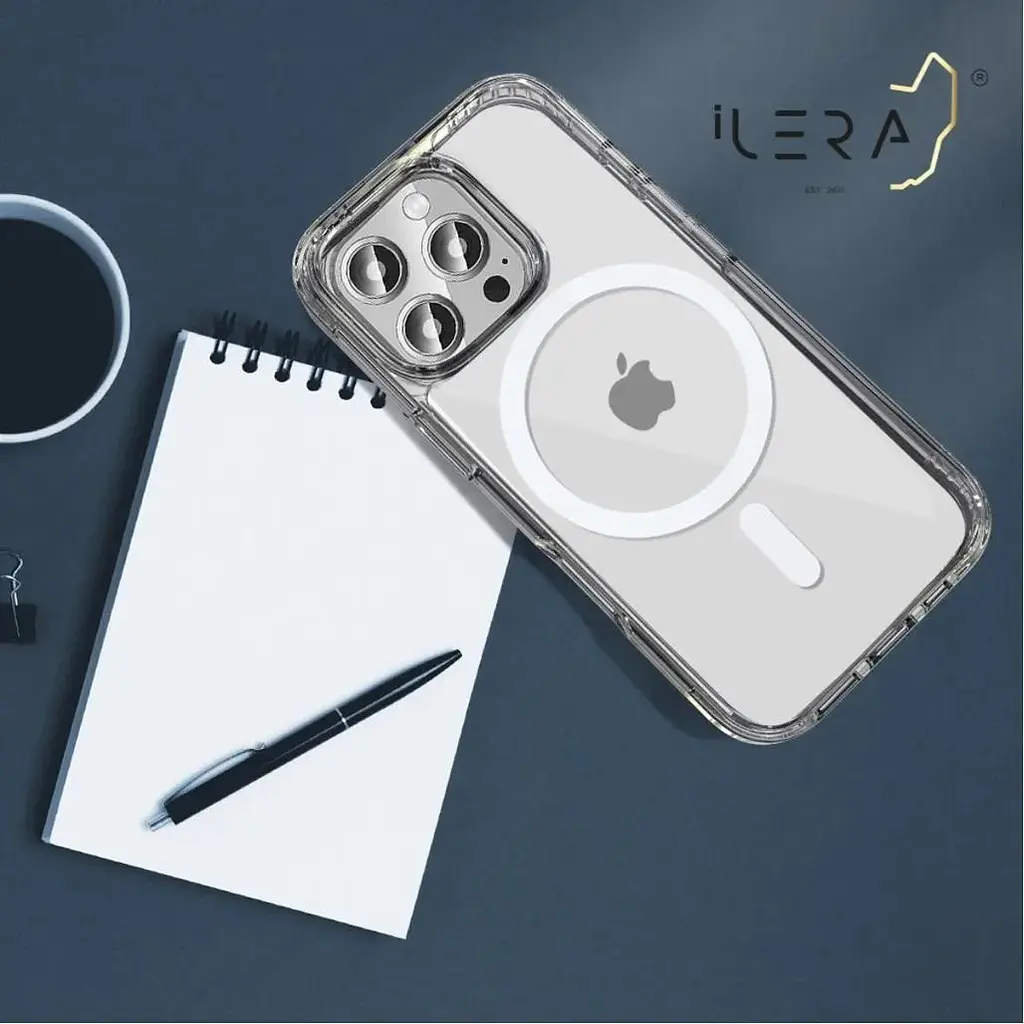 Чохол iLera with MagSafe для Apple iPhone 16 Pro Max Transparent [iLGCLCa16PrMx] [125209] - фото 4