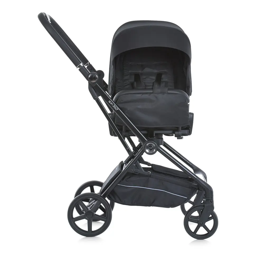 Коляска дитяча прогулянкова SPIN 360 ME 1138 Black - фото 4