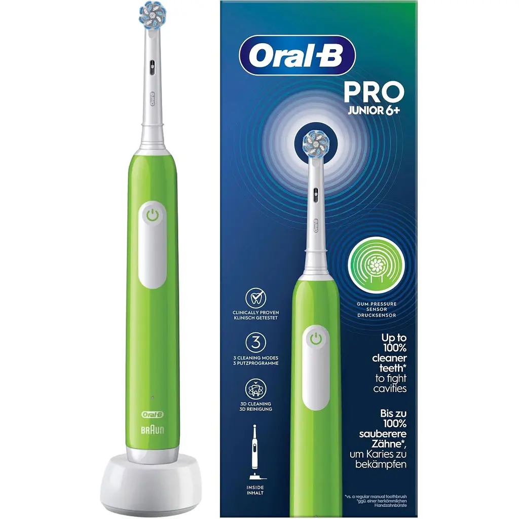 Електрична зубна щітка Oral-B D305 Pro Junior 6+ Green [118608] - фото 4
