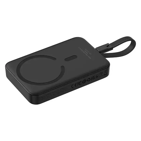 Універсальна мобільна батарея Baseus Magnetic Mini 10000mAh, 30W Black (P1002210B113-00) - фото 4