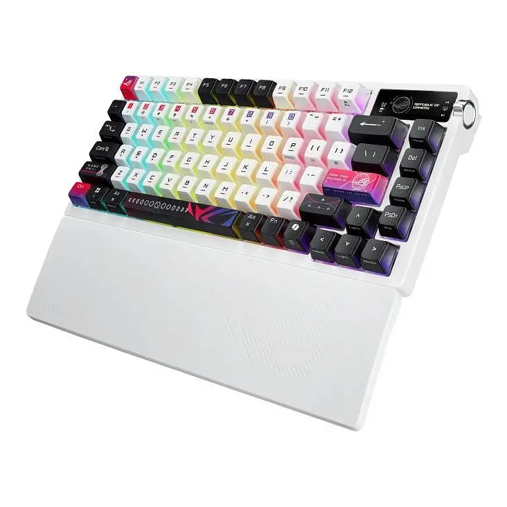 Клавіатура бездротова Asus ROG Azoth X NX Snow V2 EN PBT White (90MP044F-BKUA30) - фото 3