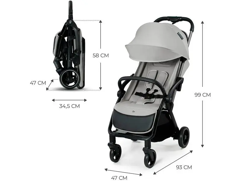 Коляска прогулянкова KinderKraft Apino Dove Grey (KSAPIN00GRY0000) - фото 8