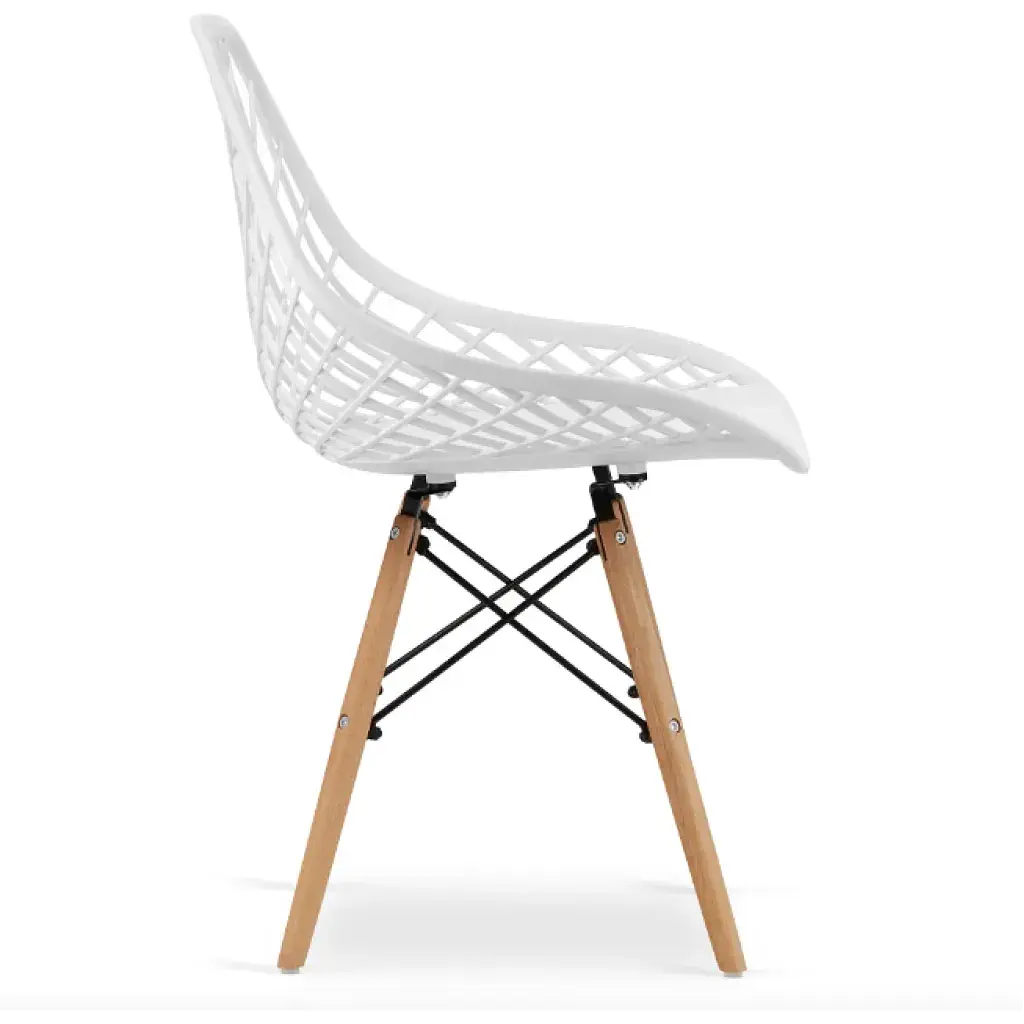 Стілець Leobert Sakai ажурна спинка Білий - фото 4