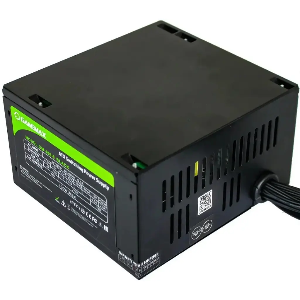 Блок живлення Gamemax GM-400-8CM Black - фото 4