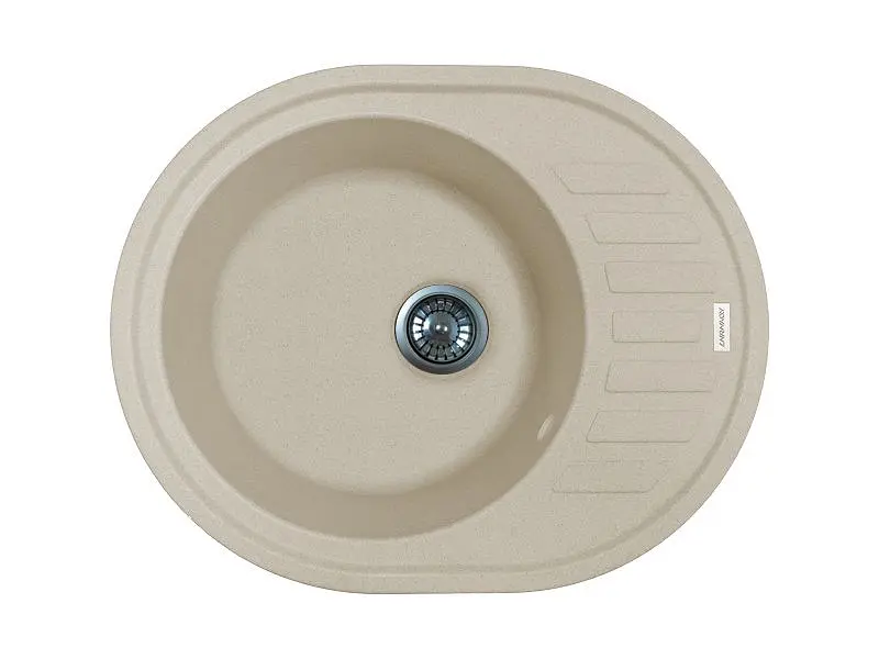 Кухонна мийка Adamant OVUM avena 615x495x200 мм, з крилом 61,5 см - фото 5