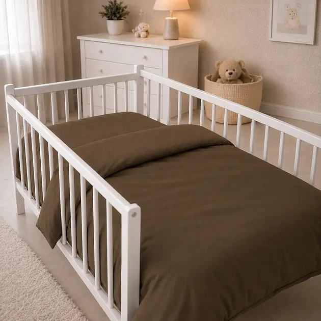 Комплект постільної білизни Ranforce Elite MirSon LITTLE KIDS Light cacao 110 x 140 см (2200013671510) - фото 3