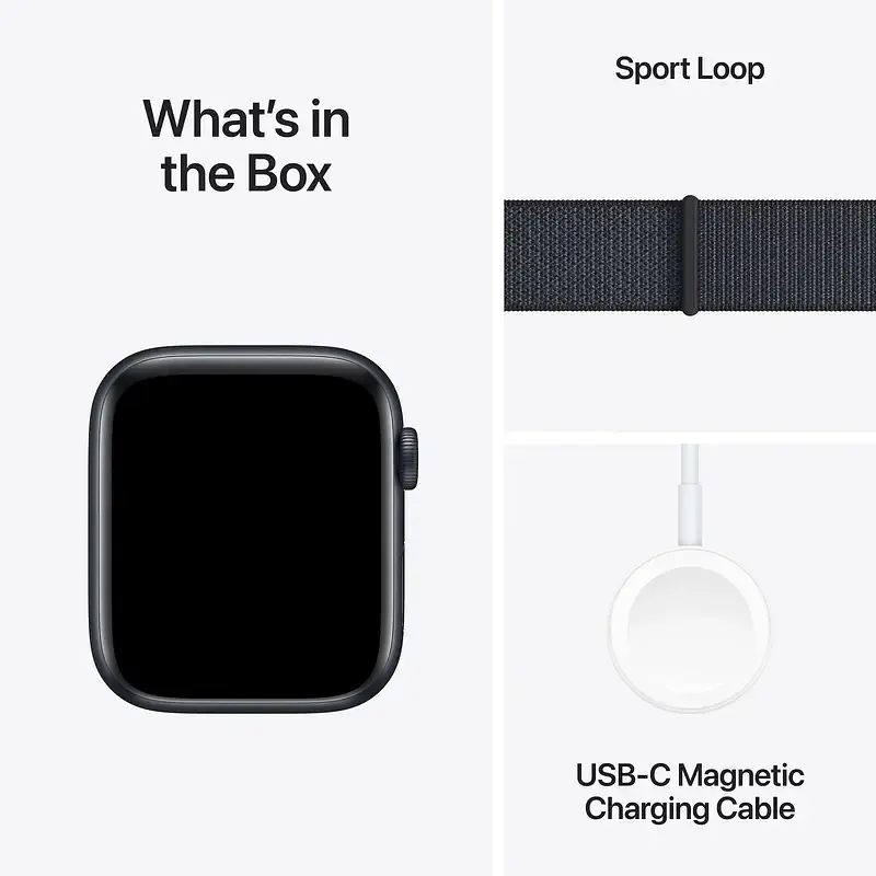 Смарт-часы Apple Watch SE 2 GPS 44mm Midnight Aluminium Case with Ink Sport Loop 2024 (MXEP3) [123349] - фото 3