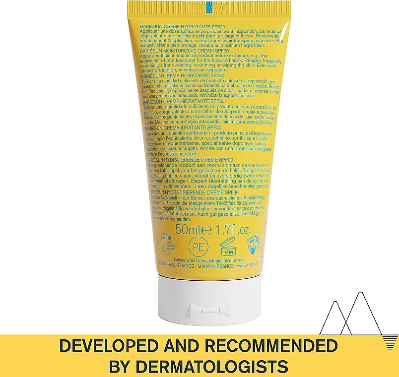 Сонцезахисний зволожуючий крем Uriage Bariesun SPF30 50 мл - фото 4