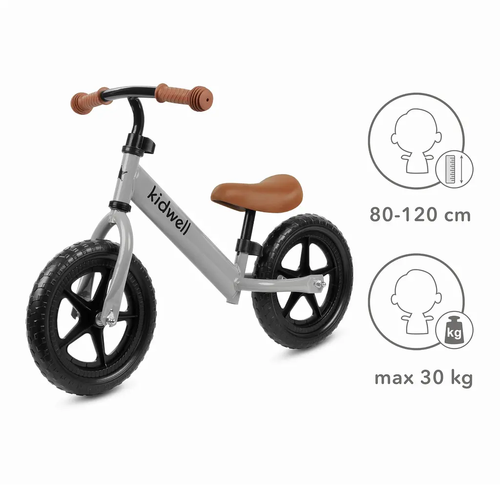 Велобіг велосипед Kidwell Rebel Grey - фото 7