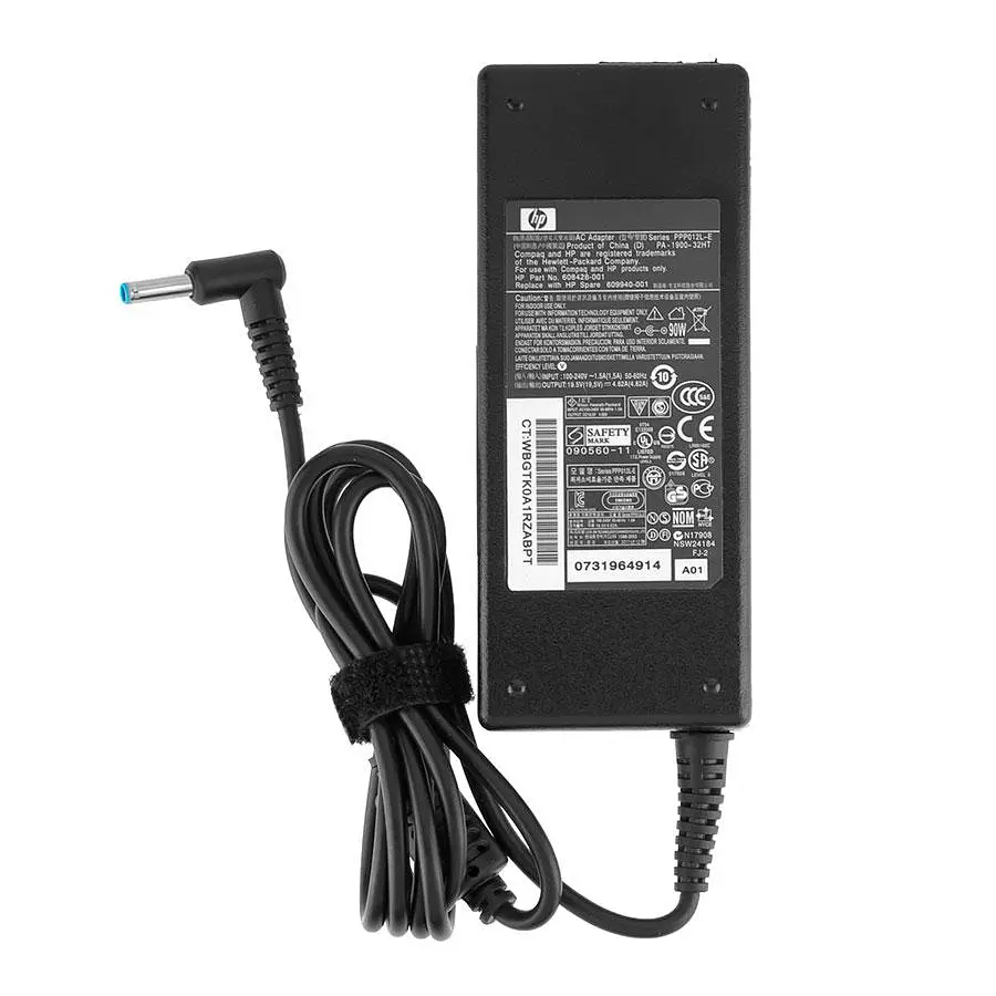 Блок живлення для ноутбука HP 19.5V 4.62A 90W 4.5x3.0-PIN чорний RECTANGULAR - фото 2