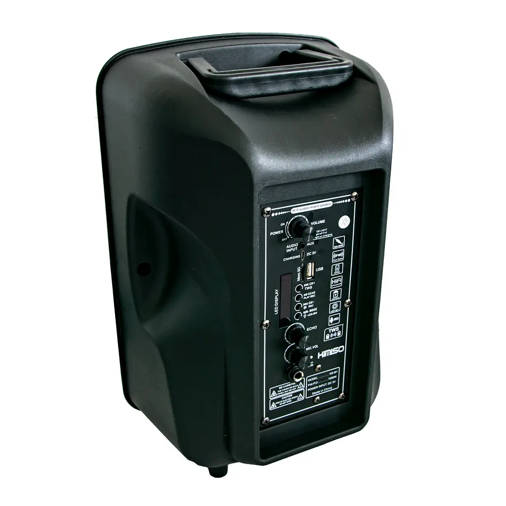 Музыкальная колонка блютуз с Kimiso KS-M1 FM колонка с подсветкой и микрофоном, Hi-Fi радио колонка (ST) - фото 8