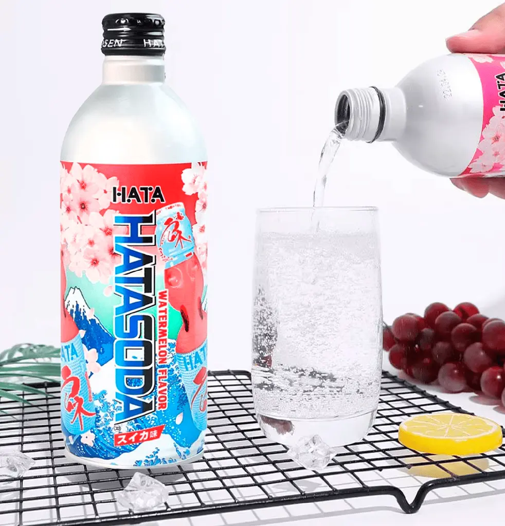 Газований напій Hata Soda Ramune Watermelon 500мл - фото 3