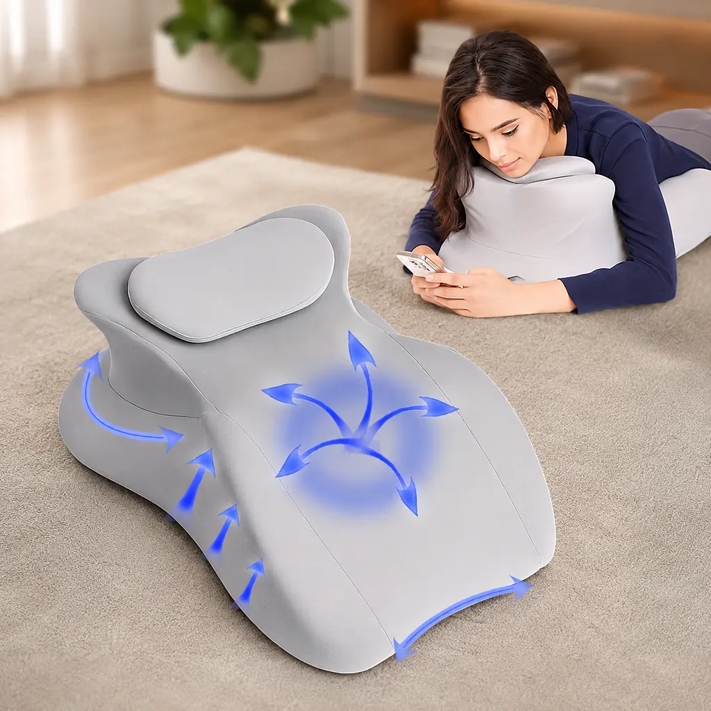 Подушка ортопедична pillow-06 / Подушка клиноподібна для сну з поліестеру / Ортопедична подушка для підтримки тіла Relax Pillow
