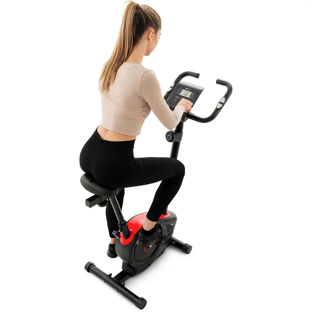 Велотренажер магнитный Hop-Sport HS-2050H Sonic красный - фото 7