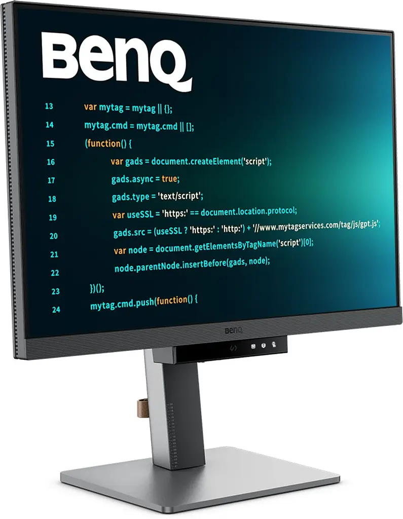 Монитор TFT 24.1" BenQ RD240Q, WQXGA, 16:10, USB-C, HDMI, DP, HAS, Pivot, колонки, темно-серый (9H.LLXLA.TBE) - фото 10