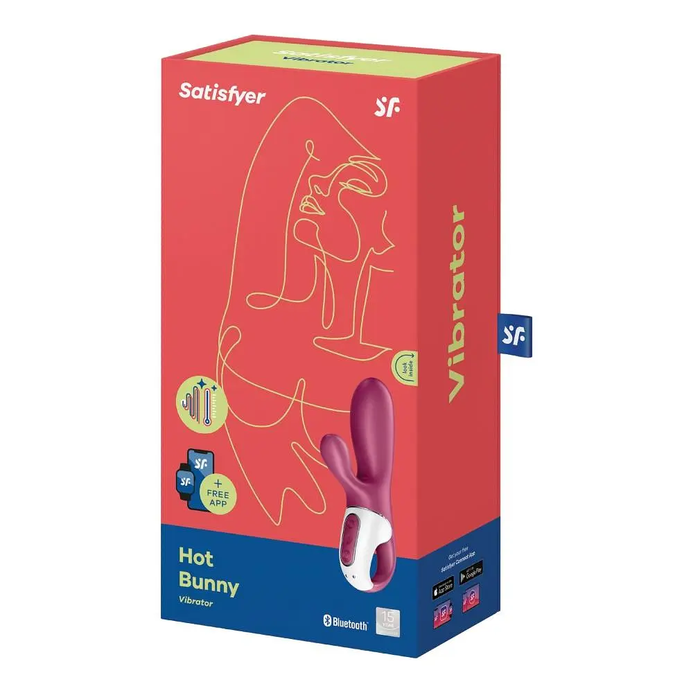 Вібратор-кролик Satisfyer Hot Bunny 17.5 см бордовий - фото 5