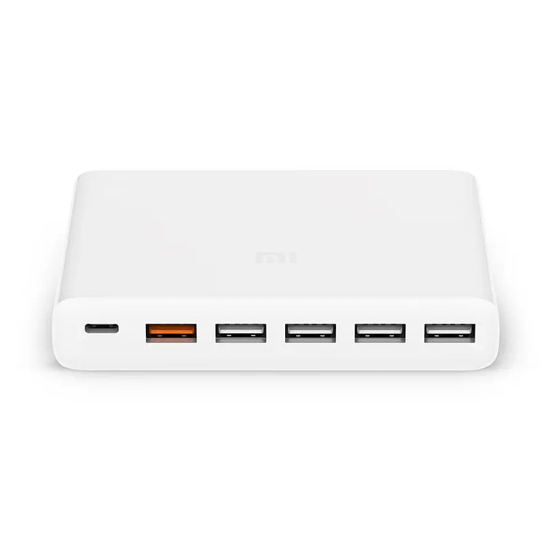 Швидкий адаптер зарядне Xiaomi Super Fast Charger With 6 Ports 60W - фото 2