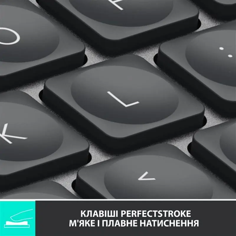 Клавіатура бездротова Logitech MX Keys Mini Wireless Illuminated Graphite (920-010498) - фото 2