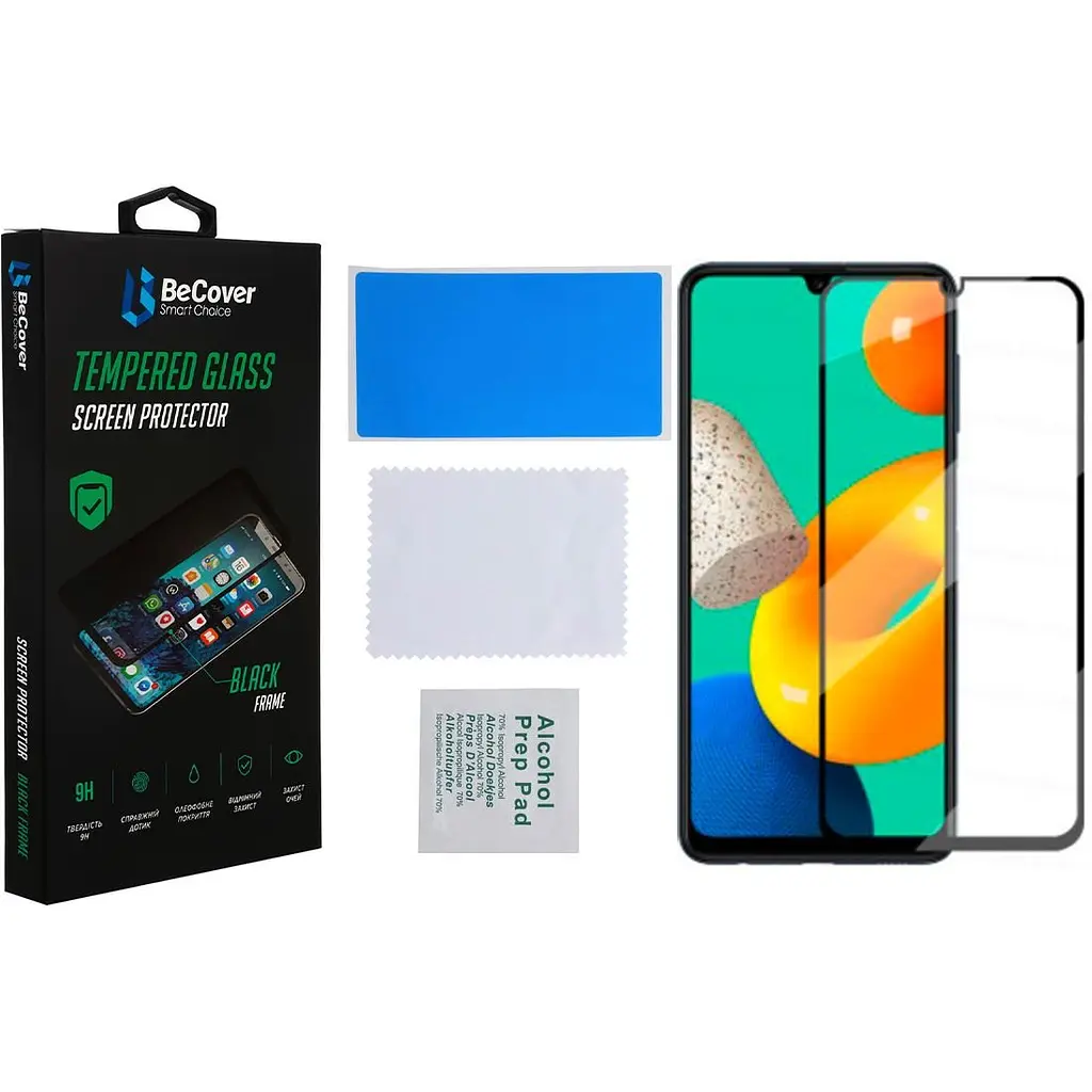 Защитное стекло BeCover для Samsung Galaxy M32 SM-M325 Black (706452) - фото 3