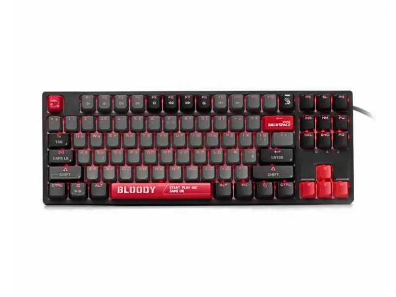 Клавіатура A4Tech S87 Bloody Energy Red - фото 2