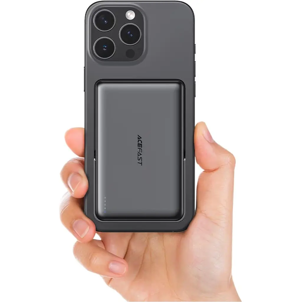 Павербанк Acefast Magnetic Wireless Black 10 000 mAh / 22.5 Вт (6974316284000) - фото 7