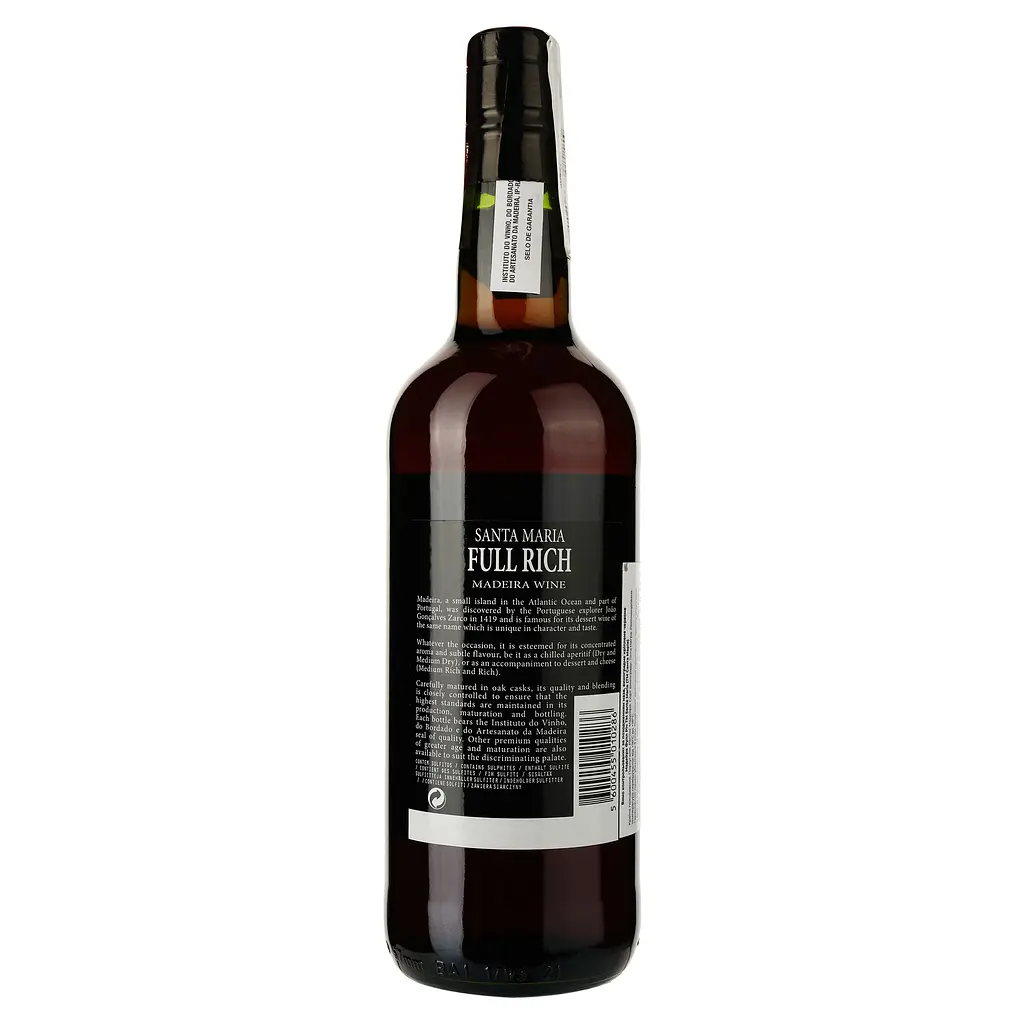 Вино кріплене Santa Maria Madeira 3 YO Full Rich, червоне, солодке, 17,5%, 0,75 л (780007) - фото 2