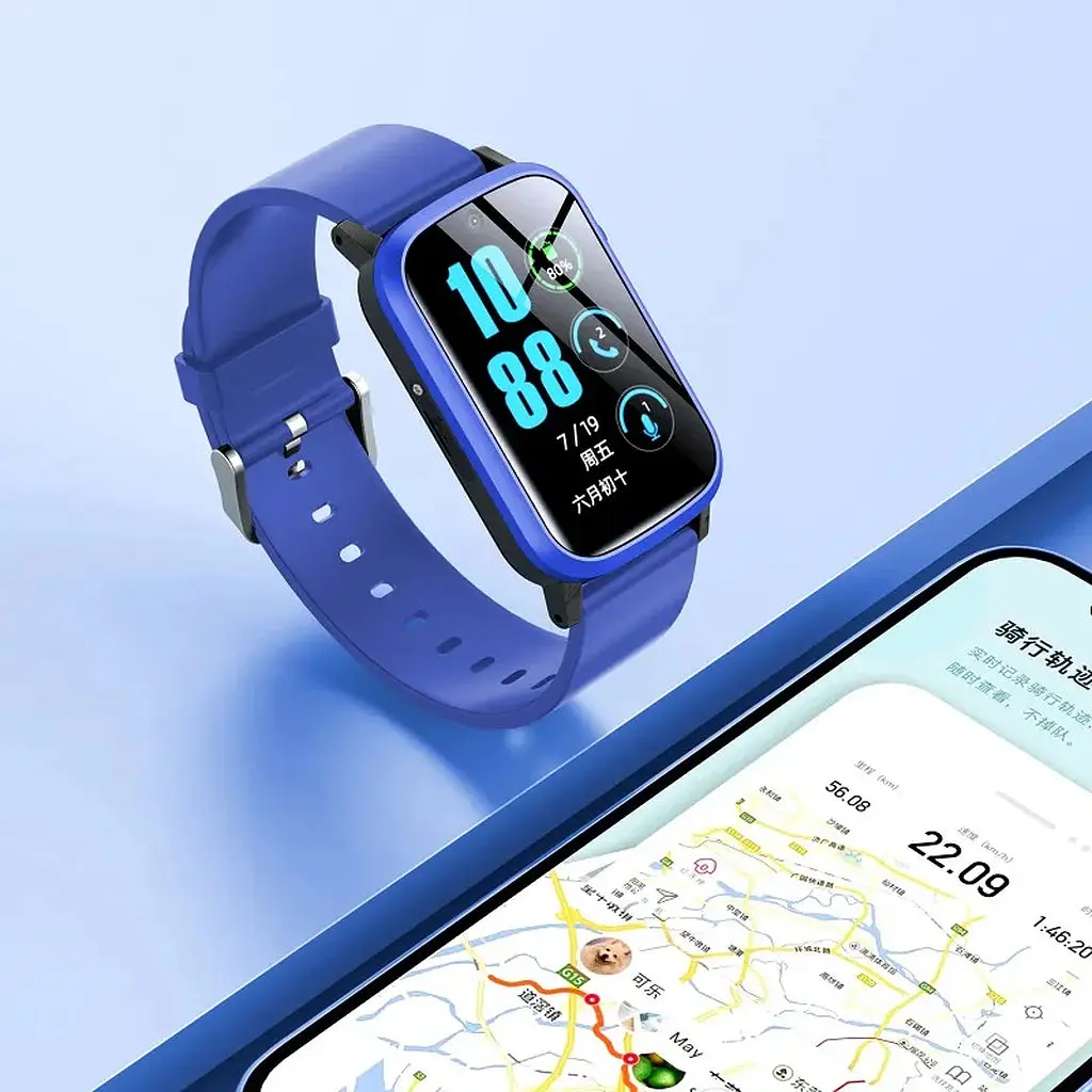 Детские смарт-часы Lemfo FA92 с поддержкой 4G и GPS Синий - фото 2