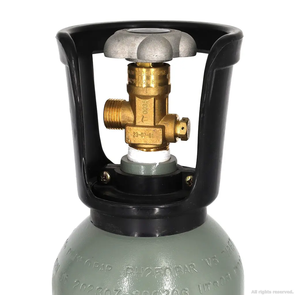 Балон CO2 з плоским дном Aqua Nova , метал, 8 л (NCO2-8L-GRAY) - фото 2