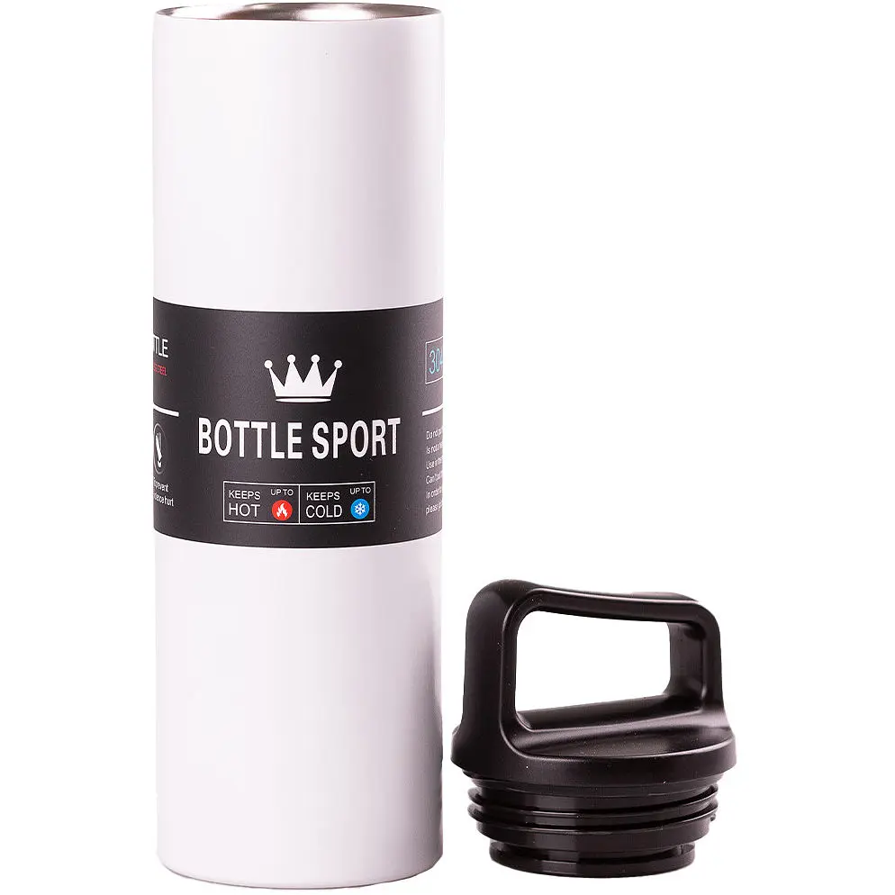 Термос Bottle Sport 500 мл з ручкою, білий Yiwu HPGM5009W - фото 2