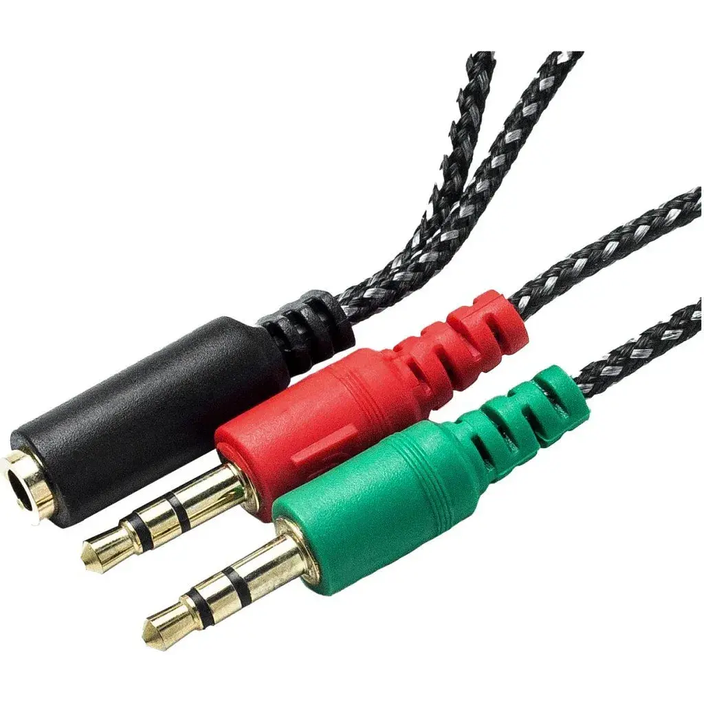 Перехідник XoKo AC-007 2x3.5-мм jack(F) - 3.5-мм 4pin jack(M) (XOKO AC-007) - фото 2