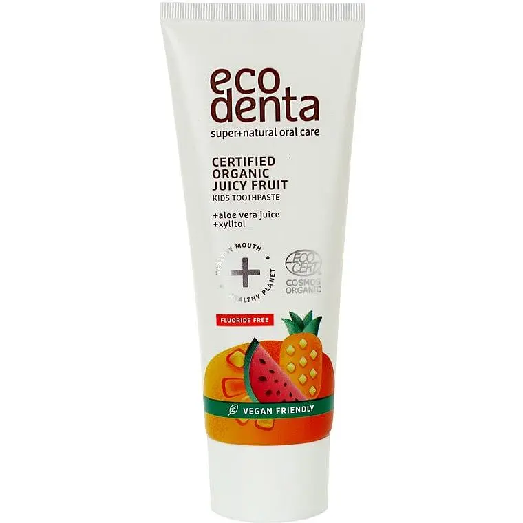 Дитяча зубна паста Ecodenta Certified Organic Соковиті фрукти, 75 мл - фото 2