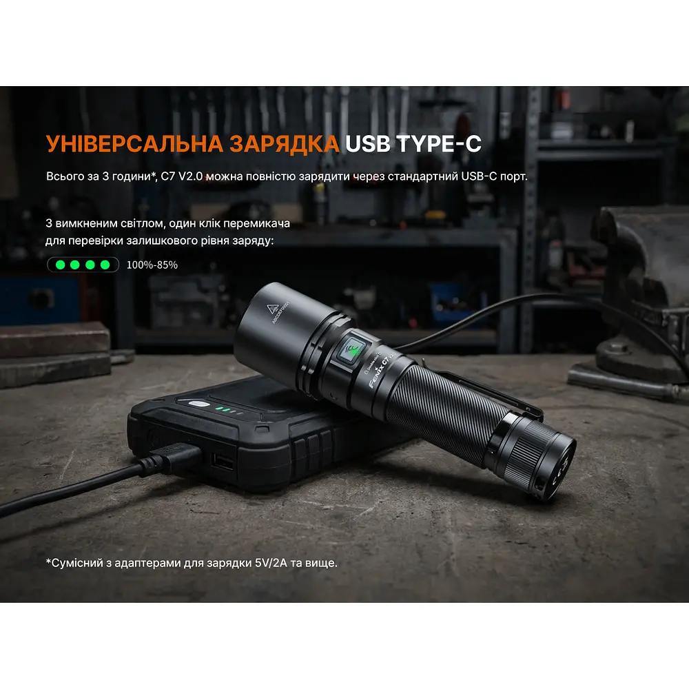 Ліхтар ручний Fenix C7 V.2.0 - фото 15