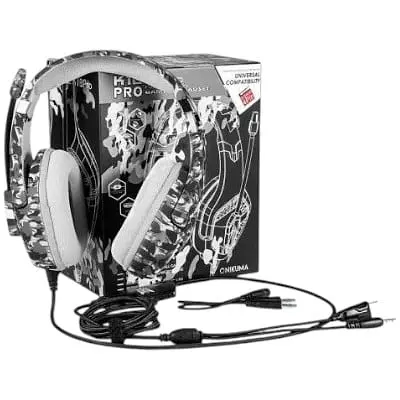 Наушники Onikuma Gaming with LED K1 Pro Camouflage-Grey с подсветкой - фото 2